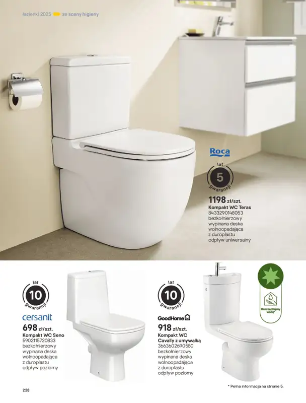 Castorama - gazetka promocyjna Katalog Łazienki od środy 17.09 do środy 31.12 - strona 228