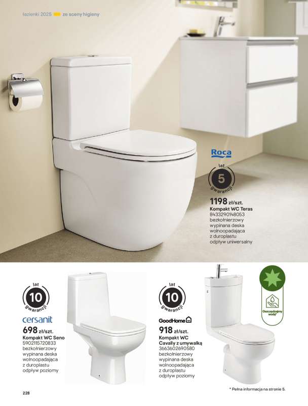 Castorama - gazetka promocyjna Katalog 艁azienki od 艣rody 17.09 do 艣rody 31.12 - strona 228 Castorama - gazetka promocyjna Katalog 艁azienki od 艣rody 17.09 do 艣rody 31.12 - strona 228