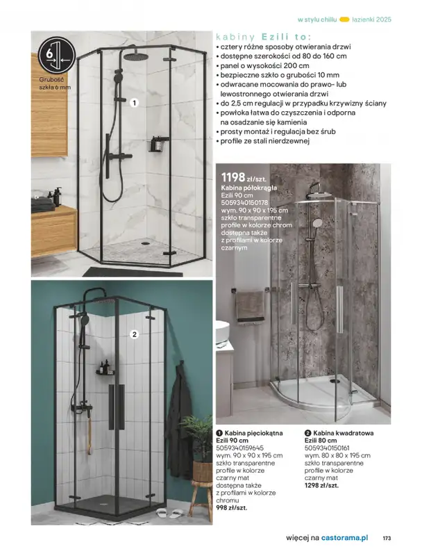 Castorama - gazetka promocyjna Katalog Łazienki od środy 17.09 do środy 31.12 - strona 173