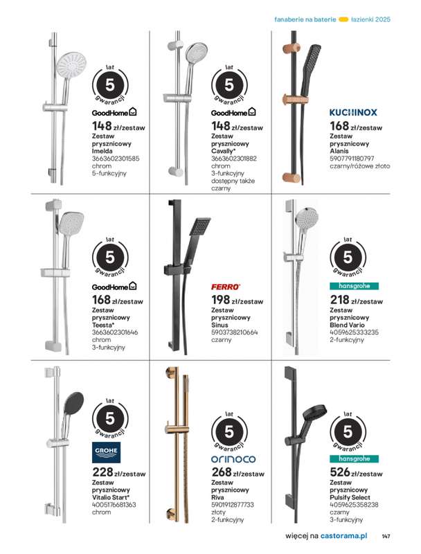 Castorama - gazetka promocyjna Katalog Łazienki od środy 17.09 do środy 31.12 - strona 147