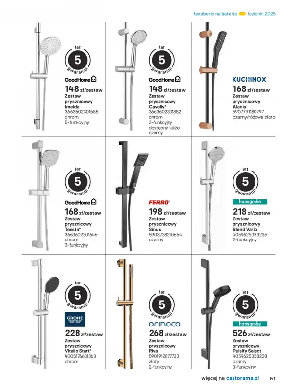 Castorama - gazetka promocyjna Katalog Łazienki od środy 17.09 do środy 31.12 - strona 147