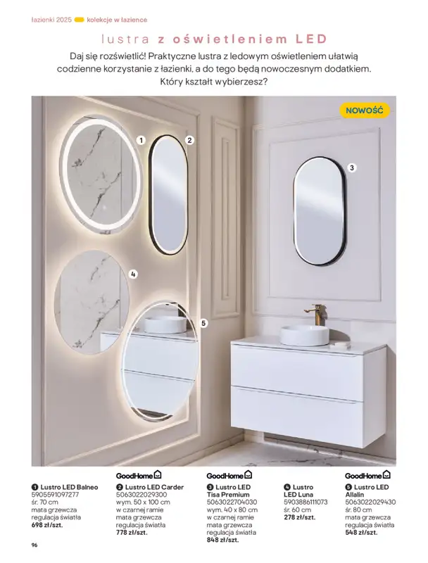 Castorama - gazetka promocyjna Katalog Łazienki od środy 17.09 do środy 31.12 - strona 96