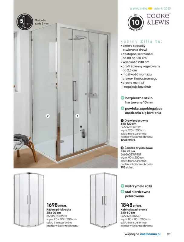 Castorama - gazetka promocyjna Katalog Łazienki od środy 17.09 do środy 31.12 - strona 177