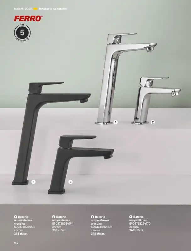Castorama - gazetka promocyjna Katalog Łazienki od środy 17.09 do środy 31.12 - strona 134