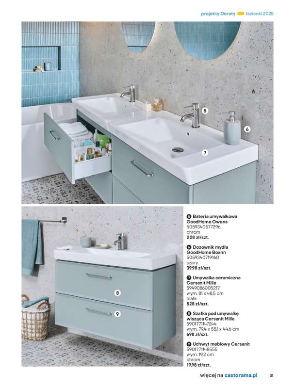 Castorama - gazetka promocyjna Katalog Łazienki od środy 17.09 do środy 31.12 - strona 31