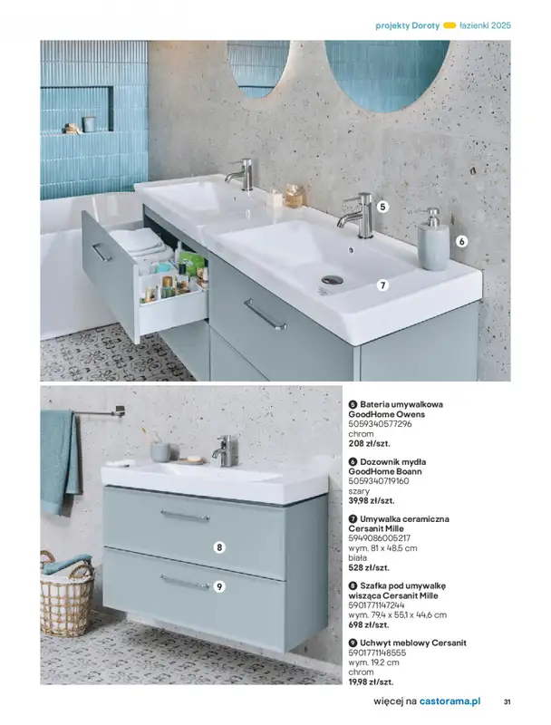 Castorama - gazetka promocyjna Katalog Łazienki od środy 17.09 do środy 31.12 - strona 31
