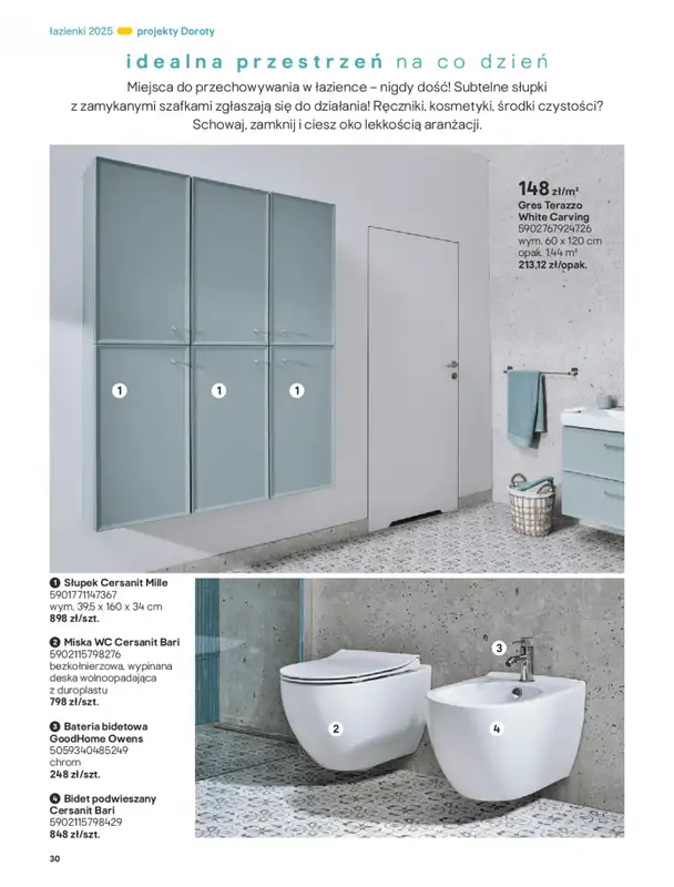 Castorama - gazetka promocyjna Katalog Łazienki od środy 17.09 do środy 31.12 - strona 30