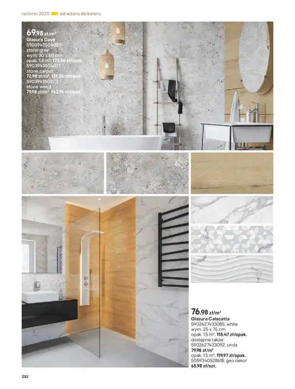 Castorama - gazetka promocyjna Katalog Łazienki od środy 17.09 do środy 31.12 - strona 252
