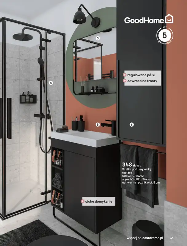 Castorama - gazetka promocyjna Katalog Łazienki od środy 17.09 do środy 31.12 - strona 43