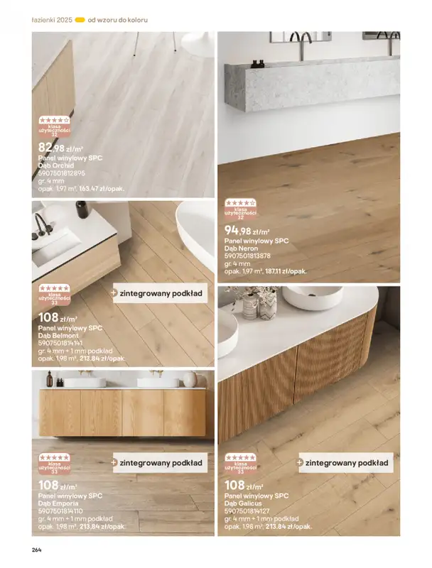 Castorama - gazetka promocyjna Katalog Łazienki od środy 17.09 do środy 31.12 - strona 264