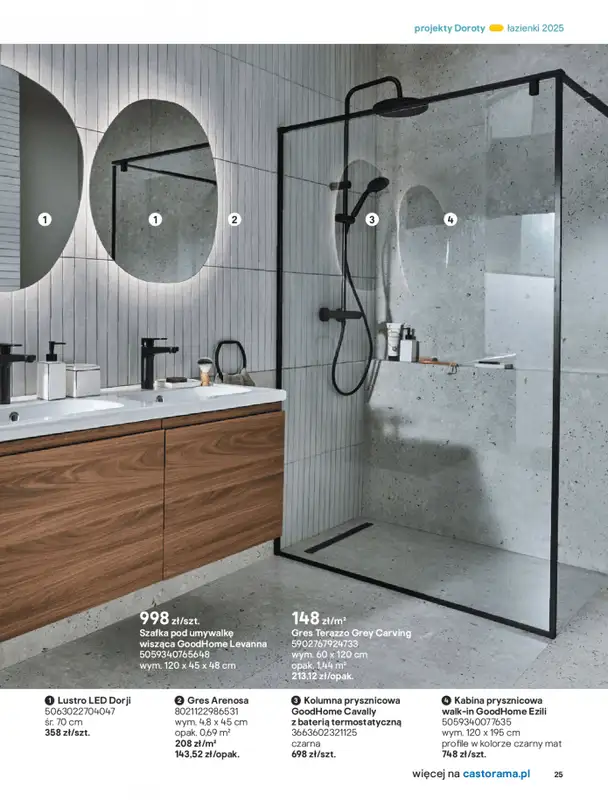 Castorama - gazetka promocyjna Katalog Łazienki od środy 17.09 do środy 31.12 - strona 25
