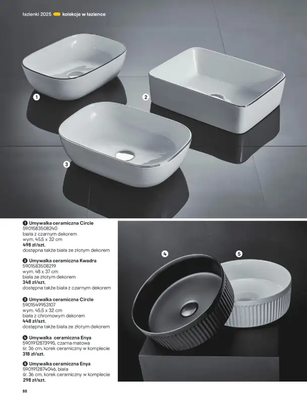Castorama - gazetka promocyjna Katalog Łazienki od środy 17.09 do środy 31.12 - strona 88