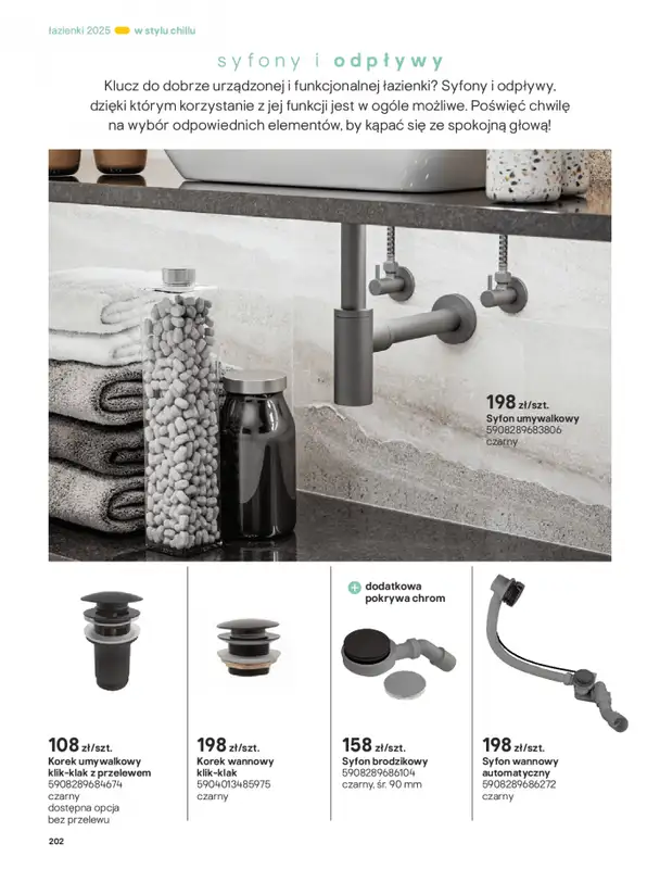 Castorama - gazetka promocyjna Katalog Łazienki od środy 17.09 do środy 31.12 - strona 202