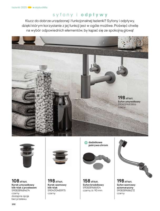 Castorama - gazetka promocyjna Katalog 艁azienki od 艣rody 17.09 do 艣rody 31.12 - strona 202 Castorama - gazetka promocyjna Katalog 艁azienki od 艣rody 17.09 do 艣rody 31.12 - strona 202