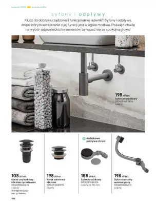 Castorama - gazetka promocyjna Katalog Łazienki od środy 17.09 do środy 31.12 - strona 202 Castorama - gazetka promocyjna Katalog Łazienki od środy 17.09 do środy 31.12 - strona 202