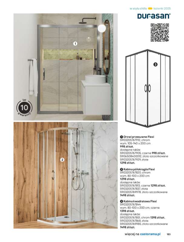 Castorama - gazetka promocyjna Katalog Łazienki od środy 17.09 do środy 31.12 - strona 183