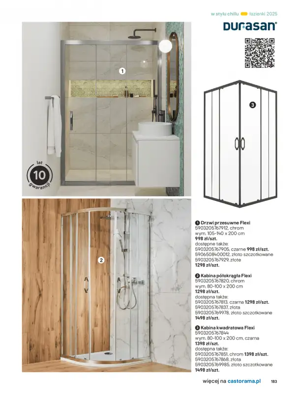 Castorama - gazetka promocyjna Katalog Łazienki od środy 17.09 do środy 31.12 - strona 183