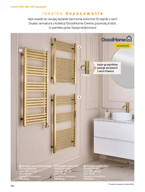 Castorama - gazetka promocyjna Katalog Łazienki od środy 17.09 do środy 31.12 - strona 230