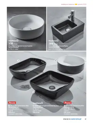 Castorama - gazetka promocyjna Katalog Łazienki od środy 17.09 do środy 31.12 - strona 87 Castorama - gazetka promocyjna Katalog Łazienki od środy 17.09 do środy 31.12 - strona 87