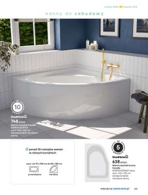 Castorama - gazetka promocyjna Katalog Łazienki od środy 17.09 do środy 31.12 - strona 213