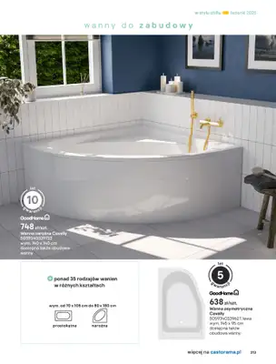 Castorama - gazetka promocyjna Katalog Łazienki od środy 17.09 do środy 31.12 - strona 213 Castorama - gazetka promocyjna Katalog Łazienki od środy 17.09 do środy 31.12 - strona 213