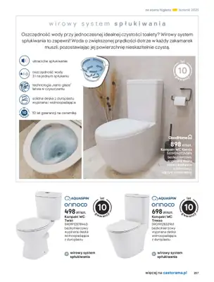 Castorama - gazetka promocyjna Katalog Łazienki od środy 17.09 do środy 31.12 - strona 227 Castorama - gazetka promocyjna Katalog Łazienki od środy 17.09 do środy 31.12 - strona 227