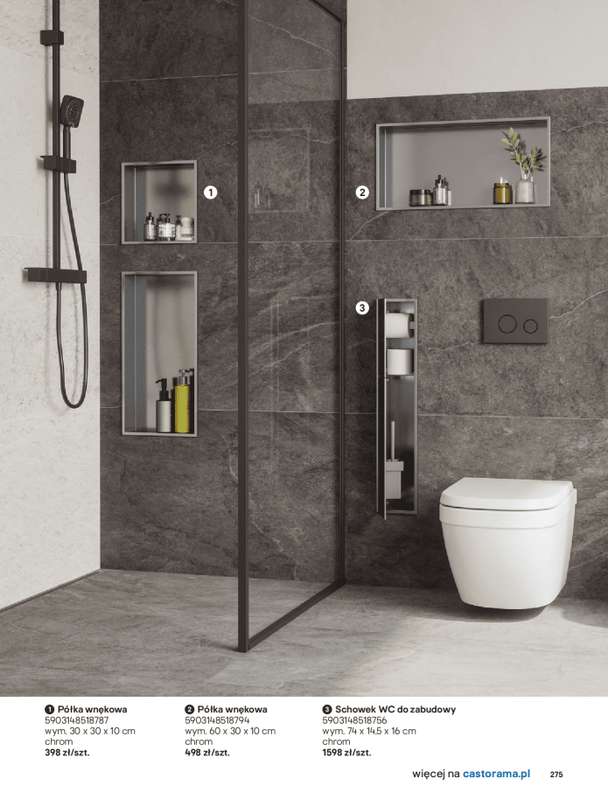 Castorama - gazetka promocyjna Katalog 艁azienki od 艣rody 17.09 do 艣rody 31.12 - strona 275 Castorama - gazetka promocyjna Katalog 艁azienki od 艣rody 17.09 do 艣rody 31.12 - strona 275