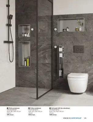 Castorama - gazetka promocyjna Katalog Łazienki od środy 17.09 do środy 31.12 - strona 275 Castorama - gazetka promocyjna Katalog Łazienki od środy 17.09 do środy 31.12 - strona 275