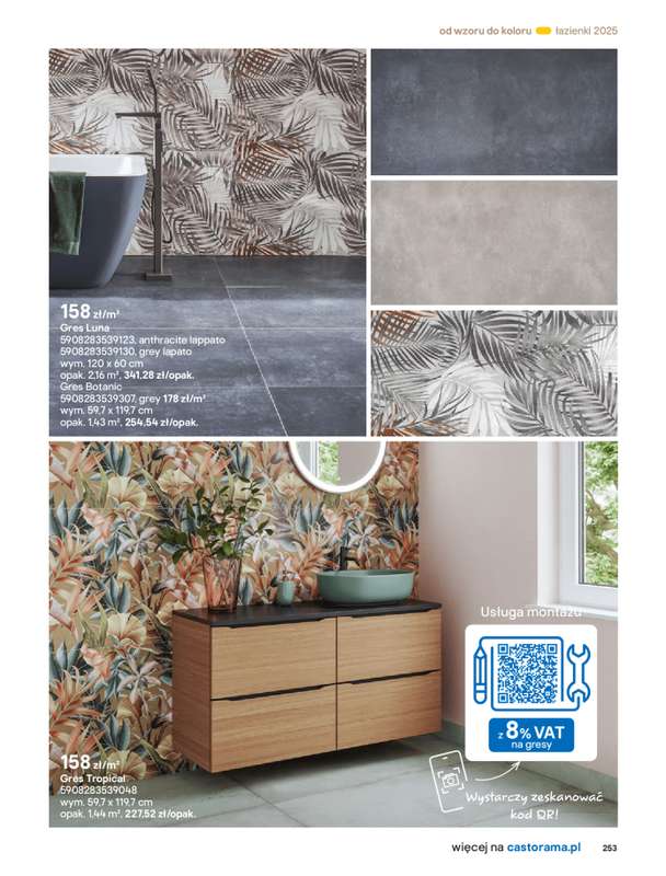 Castorama - gazetka promocyjna Katalog Łazienki od środy 17.09 do środy 31.12 - strona 253