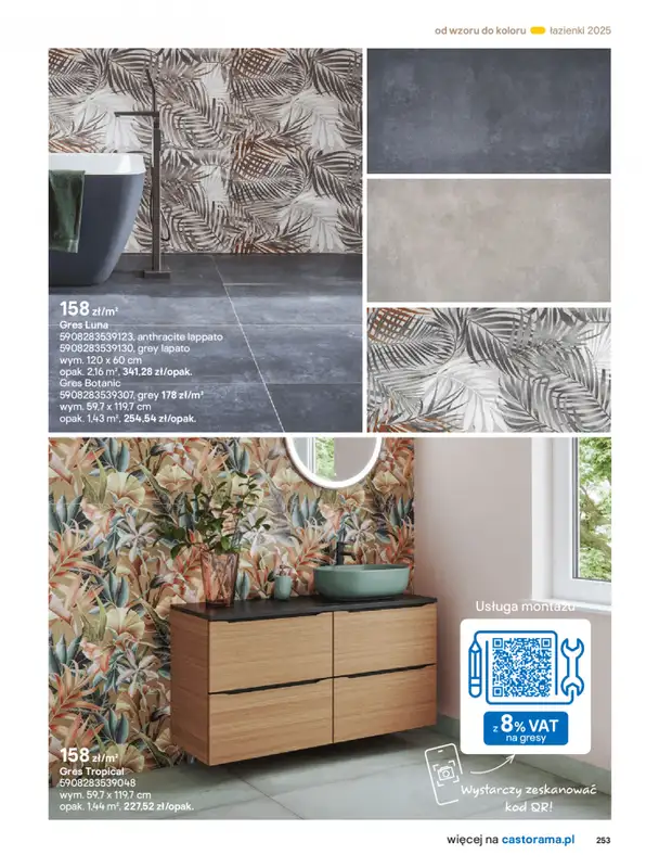 Castorama - gazetka promocyjna Katalog Łazienki od środy 17.09 do środy 31.12 - strona 253