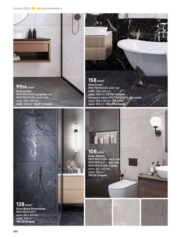 Castorama - gazetka promocyjna Katalog Łazienki od środy 17.09 do środy 31.12 - strona 250