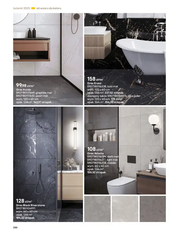 Castorama - gazetka promocyjna Katalog Łazienki od środy 17.09 do środy 31.12 - strona 250