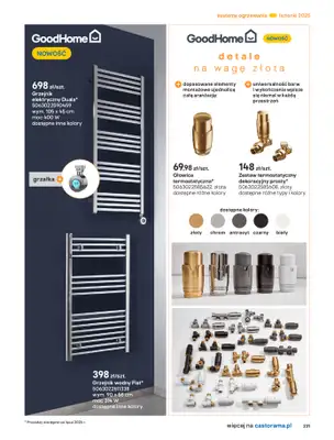 Castorama - gazetka promocyjna Katalog Łazienki od środy 17.09 do środy 31.12 - strona 231 Castorama - gazetka promocyjna Katalog Łazienki od środy 17.09 do środy 31.12 - strona 231