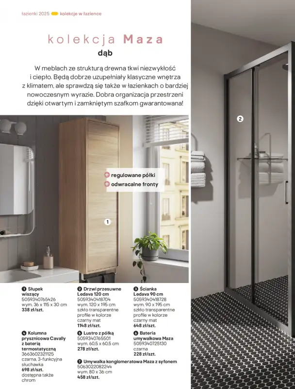 Castorama - gazetka promocyjna Katalog Łazienki od środy 17.09 do środy 31.12 - strona 44
