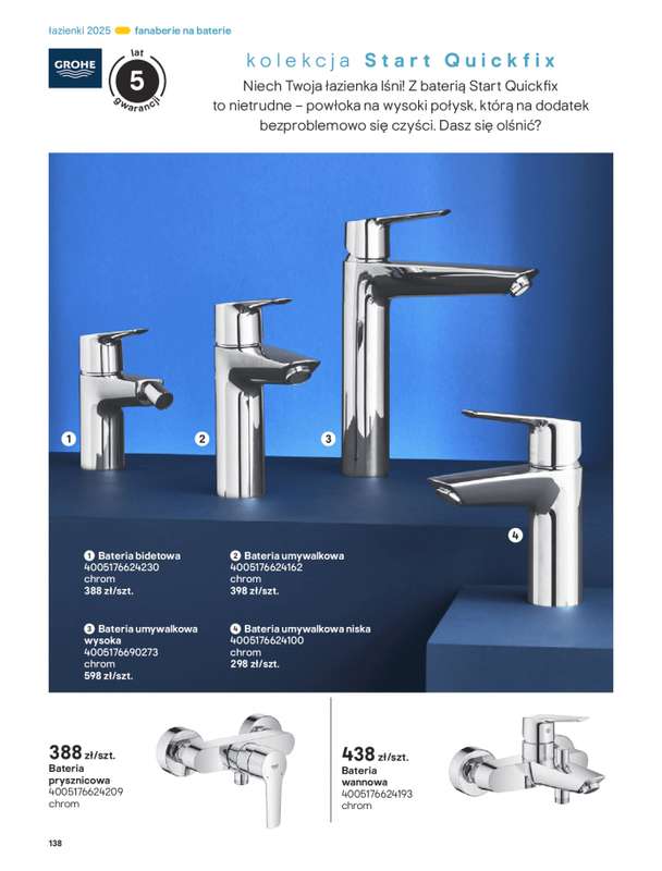 Castorama - gazetka promocyjna Katalog 艁azienki od 艣rody 17.09 do 艣rody 31.12 - strona 138 Castorama - gazetka promocyjna Katalog 艁azienki od 艣rody 17.09 do 艣rody 31.12 - strona 138