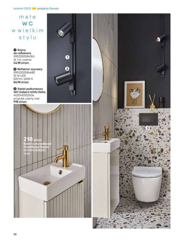 Castorama - gazetka promocyjna Katalog 艁azienki od 艣rody 17.09 do 艣rody 31.12 - strona 20 Castorama - gazetka promocyjna Katalog 艁azienki od 艣rody 17.09 do 艣rody 31.12 - strona 20