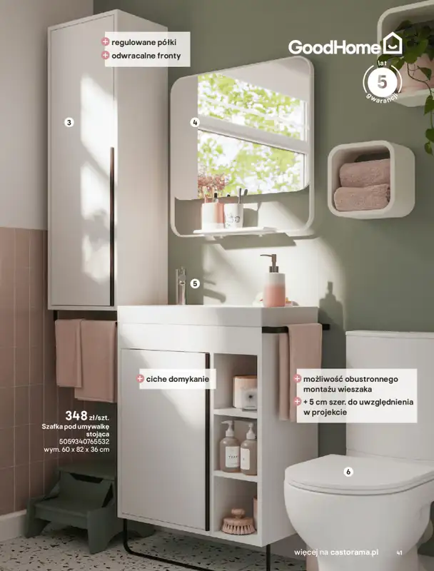 Castorama - gazetka promocyjna Katalog Łazienki od środy 17.09 do środy 31.12 - strona 41