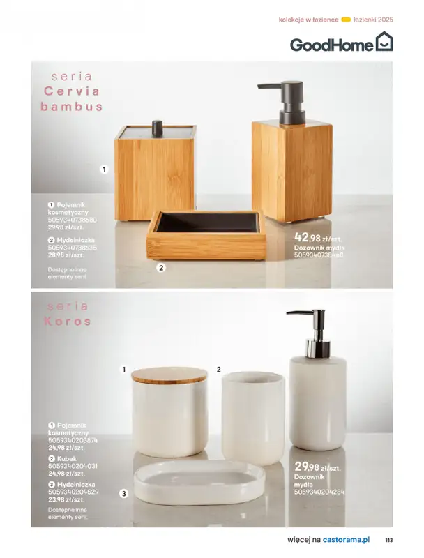 Castorama - gazetka promocyjna Katalog Łazienki od środy 17.09 do środy 31.12 - strona 113
