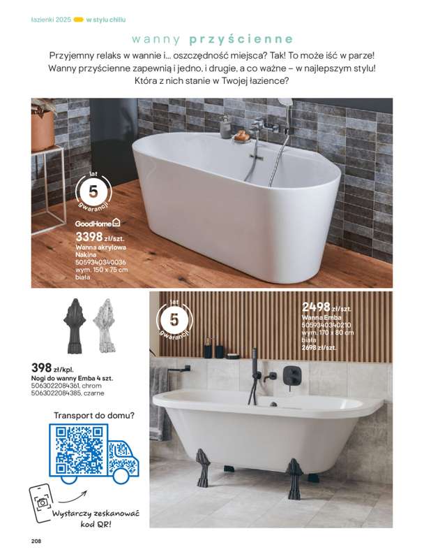 Castorama - gazetka promocyjna Katalog Łazienki od środy 17.09 do środy 31.12 - strona 208