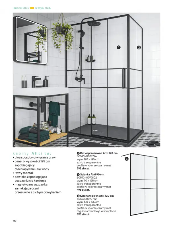 Castorama - gazetka promocyjna Katalog Łazienki od środy 17.09 do środy 31.12 - strona 180