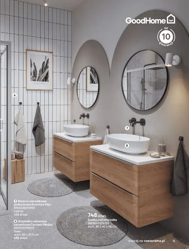 Castorama - gazetka promocyjna Katalog Łazienki od środy 17.09 do środy 31.12 - strona 73