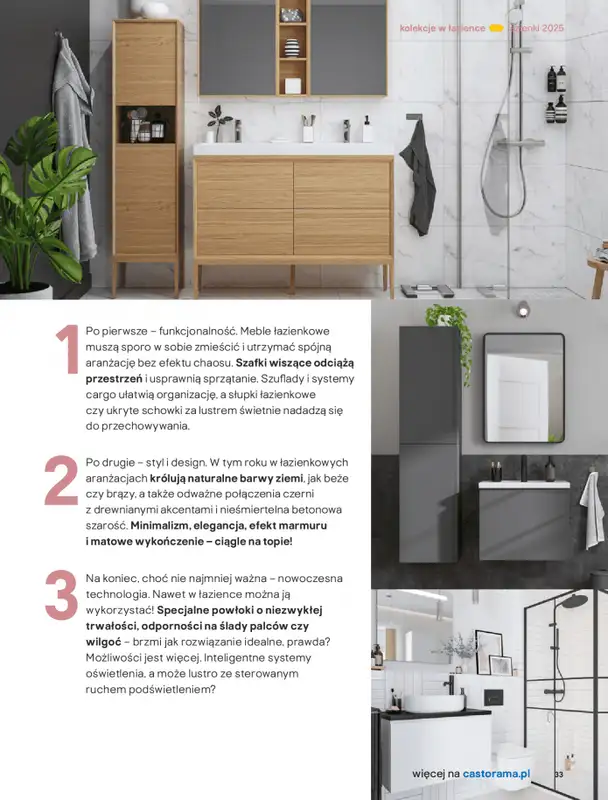 Castorama - gazetka promocyjna Katalog Łazienki od środy 17.09 do środy 31.12 - strona 33