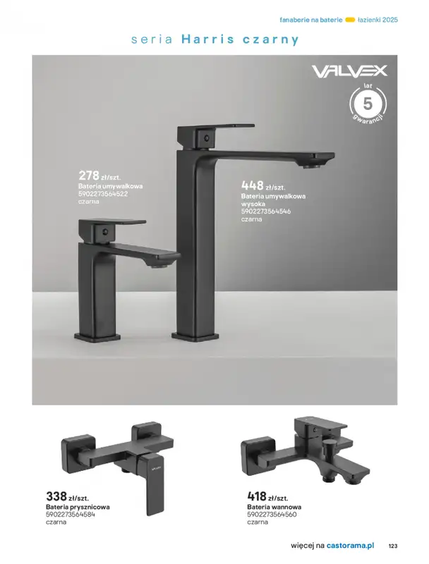 Castorama - gazetka promocyjna Katalog Łazienki od środy 17.09 do środy 31.12 - strona 123