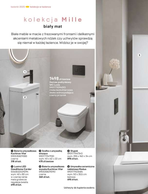 Castorama - gazetka promocyjna Katalog Łazienki od środy 17.09 do środy 31.12 - strona 56