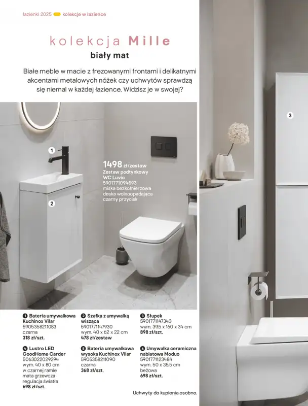 Castorama - gazetka promocyjna Katalog Łazienki od środy 17.09 do środy 31.12 - strona 56