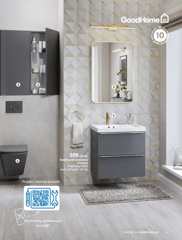 Castorama - gazetka promocyjna Katalog Łazienki od środy 17.09 do środy 31.12 - strona 69