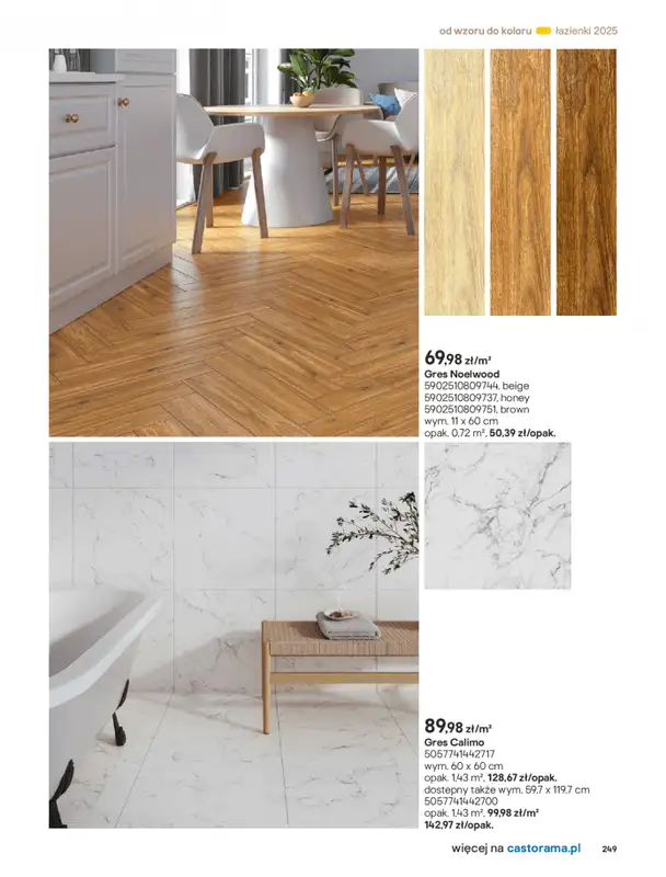 Castorama - gazetka promocyjna Katalog Łazienki od środy 17.09 do środy 31.12 - strona 249
