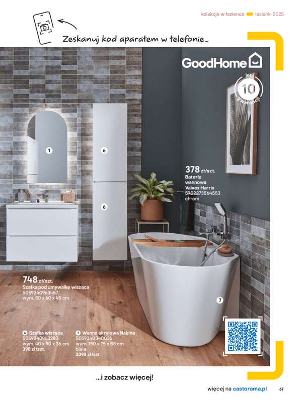Castorama - gazetka promocyjna Katalog Łazienki od środy 17.09 do środy 31.12 - strona 67