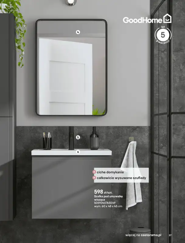 Castorama - gazetka promocyjna Katalog Łazienki od środy 17.09 do środy 31.12 - strona 37