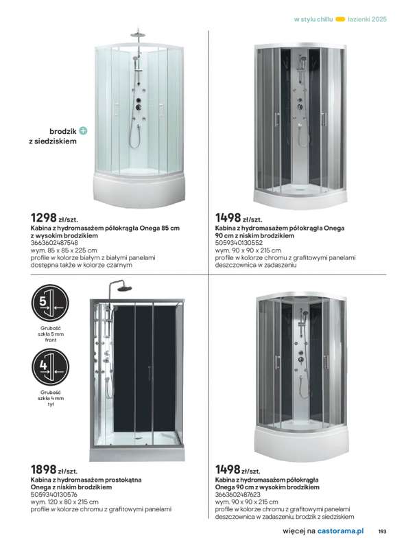 Castorama - gazetka promocyjna Katalog Łazienki od środy 17.09 do środy 31.12 - strona 193
